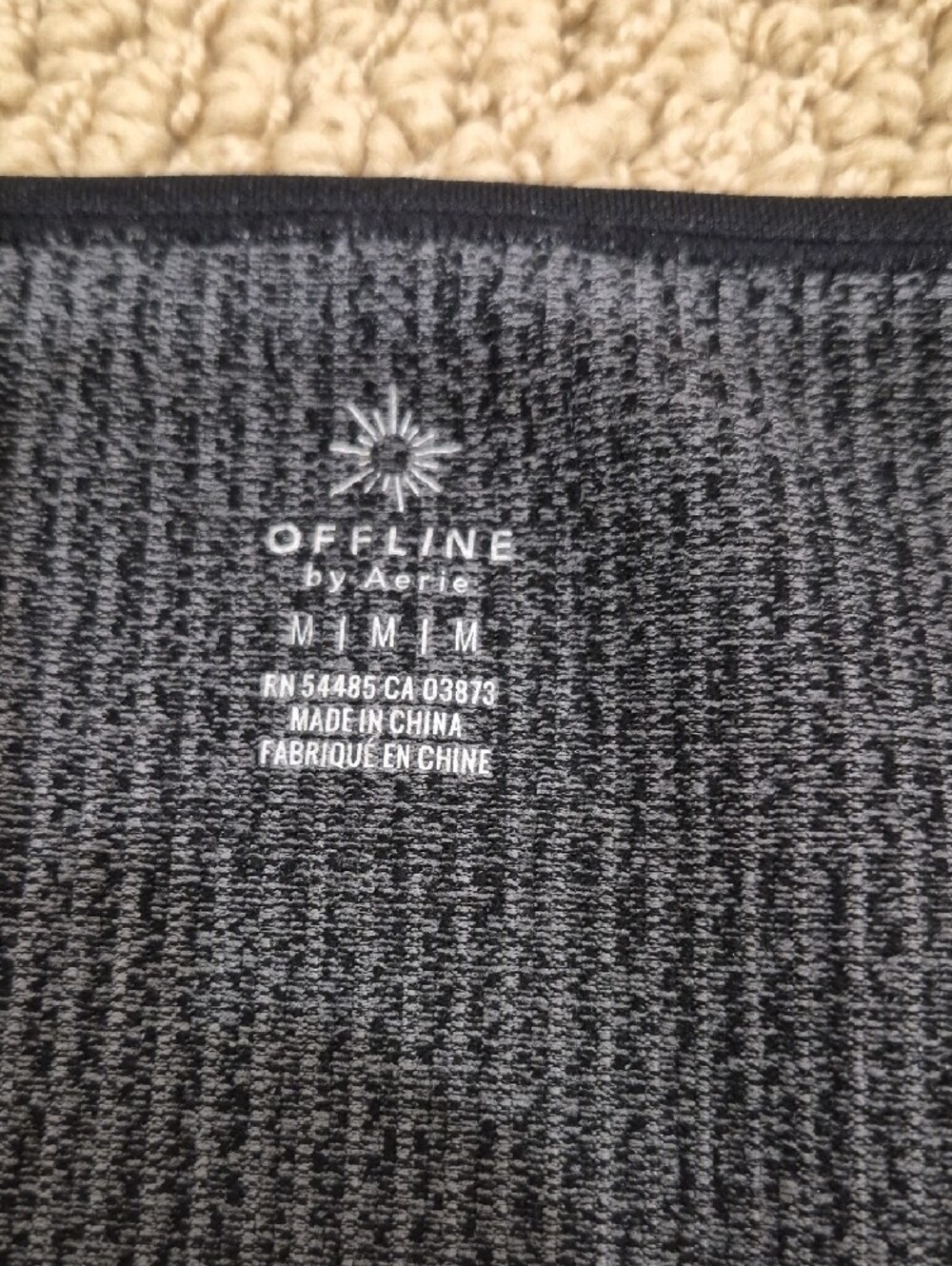Ribbed Black Long-Sleeve Crop Top - Picture 2 of 3